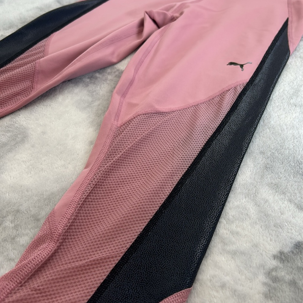 Puma Pink and Black Performance Leggings